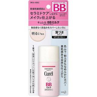 Curel คิวเรล Curel ไพรเมอร์ บีบี มิลค์ สีผิวอ่อน 30ml b2166