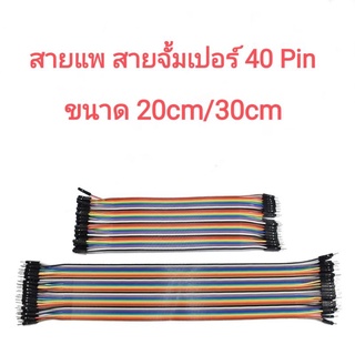 SAMSound สายไฟ สายแพ สายจั้มเปอร์ 40 PIN 20cm/30cm ทดลอง อิเล็กทรอนิกส์ สายย้ายโวลุ่มตู้ลำโพง