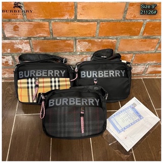 🎉กระเป๋าสะพายBurberry ขนาด 9 นิ้ว มี 3 สีหั้ยลือก