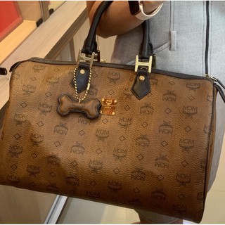 MCM Brown Visetos large Duffle Bag ,USED มือ2