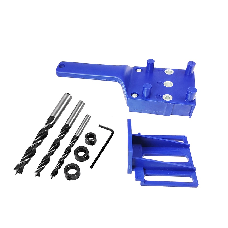 8Pcs Centering Doweling Jig จิ๊กเจาะตรง จิ๊กเจาะไม้ จิ๊กนำเจาะศูนย์กลาง จิ๊กเจาะเดือยกลม อุปกรณ์สำหรับงานไม้