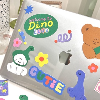 Extra Large Dino club Glitter Sticker pack สติกเกอร์แพคเนื้อกลิตเตอร์ลายน้องไดโน | Stickwithme4ev