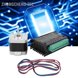 Zhongcheng Tec 42 Stepper ชุดไดรฟ์มอเตอร์อิเล็กทรอนิกส์ 0.4N.M 17Hs4401S + Tb6600 4A