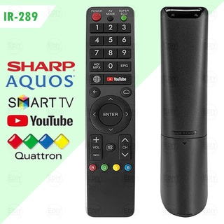 Sharp AQUOS รีโมตคอนโทรลสมาร์ททีวี ANDROID YOUTUBE NETFLIX GB326WJSA GB238WJSA GB289WJSA GB105WJSA GB326 IR-289 CRC-326