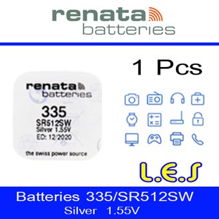 ถ่านกระดุม Renata 335 / SR512SW Watch Battery Button Coin Cell