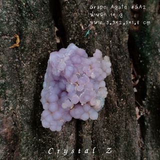 Grap Agate | อาเกตพวงองุ่น 🍇 พร้อมฐาน #GA2#คาลซิโดนี ผลึกพวงองุ่นสีม่วง