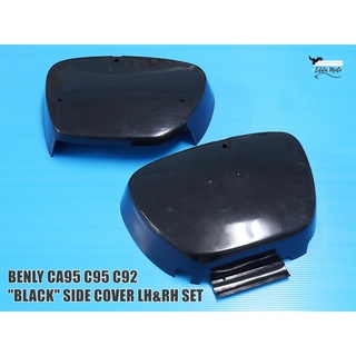 HONDA BENLY CA95 C95 C92 "BLACK" SIDE COVER LH&amp;RH SET PAIR // ฝากระเป๋าข้าง ซ้าย-ขวา สีดำ