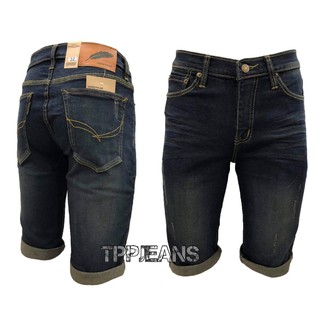 JEANSEXPRESS Mens Denim กางเกงยีนส์ขาสั้นยีนส์ทรงสลิม สีฟอกสนิม ผ้ายืด Size 28-44 ไซส์มาตรฐาน รับชำระปลายทาง