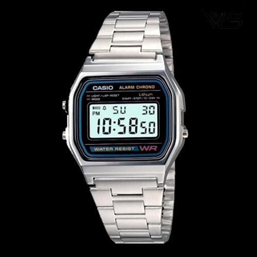 นาฬิกาข้อมือ Casio A158WA-1DF A158WA ของแท้ รับประกันศูนย์ 1 ปี (กล่องฟ้า)