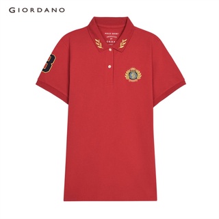 GIORDANO เสื้อโปโลผู้หญิง Women Courage embroidery polo 05310322