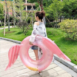 ห่วงยาง ปีกนางฟ้า Angel Wings Glitter Ring 120 cm (Pink)