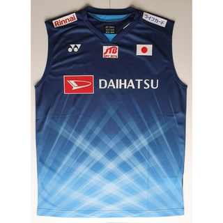 เสื้อ​แบดมินตัน​แขนกุด​ ทีม​ชาติ​ญี่ปุ่น​ สปอนเซอร์เต็ม มีสอ…