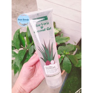 เจลว่านหางผสมมะพร้าว ทาผิว บ้านนา 250 กรัม BANNA Aloe Vera &amp; Coconut gel 250g.