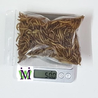 หนอนนก หนอนนกอบแห้ง 100&50g. หนอนอบแห้ง mushi อาหารหนูแฮมสเตอร์ อาหารนก อาหารเม่น อาหารชูการ์ อาหารแพรี่ด็อก อาหารไก่