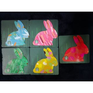 2019 Starbucks Limited Edition Easter Bunny Die Cut Card