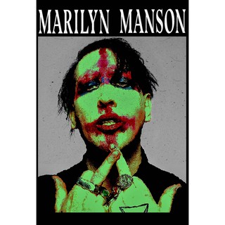 โปสเตอร์ Marilyn Manson มาริลีน แมนสัน วงร็อก Rock Music Band Poster รูปภาพ ภาพถ่าย โปสเตอร์วงดนตรี ตกแต่งผนัง วงดนตรี