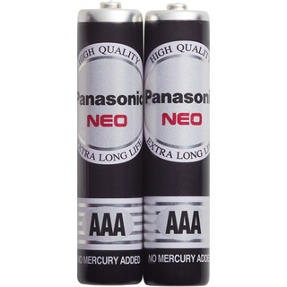 ถ่านไฟฉาย แพ็ค 2 ก้อน พานาโซนิค  PANASONIC NEO 1.5V AAA BATTERY #R03NT/2SL