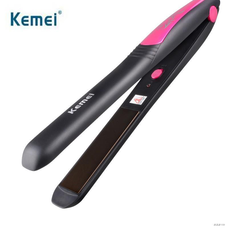 ﹊kemei KM328(ของแท้)เครื่องหนีบผม ที่หนีบผม ทำผมตรงหรือลอน