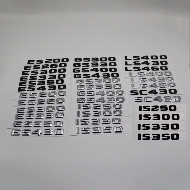สําหรับ Lexus ES200 ES250 ES260 ES300 ES330 ES350 ES430 IS250 IS300 LS400 SC430 ดัดแปลงสัญลักษณ์ด้าน