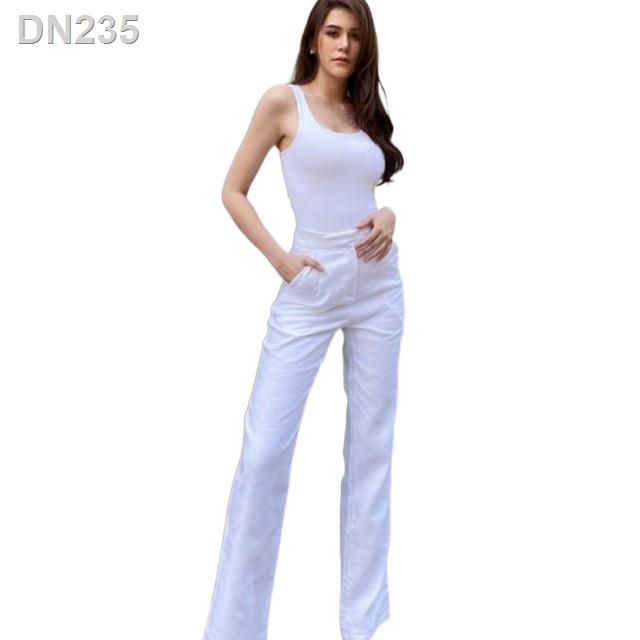 ☌▲Kimber White Pants 02 กางเกงขายาวสีขาว
