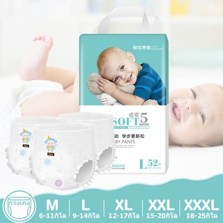 แพมเพิส XUSOFT baby pants✨(กำนัล ทิชชู่เปียก แพ็คทดลอง) ผ้าอ้อม ผ้าอ้อมเด็ก ผ้าอ้อมเด้ก ผ้าอ้อมเด็กสำเร็จรูป ทุกเพศ