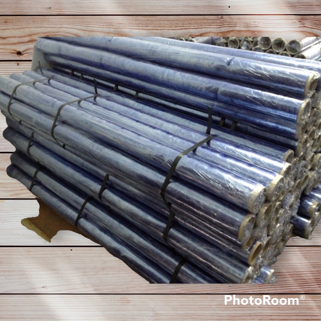 ม้วนพลาสติกPVC พลาสติกห่อของ กว้าง 54" หนา 0.03 มม. ยาว 25 หลา ตราช้าง , ยาว 45 และ 60 หลา ตราลูกโลก