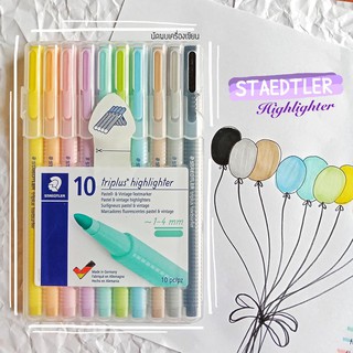 ชุดปากกา STAEDTLER HIGHLIGHTER TRIPLUS 10 สี