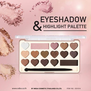 ODBO eyeshadow &amp; Highlight Palette OD1014