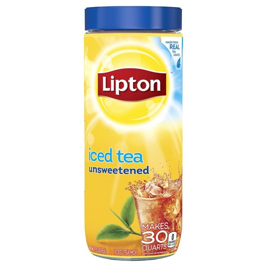 Lipton Unsweetened Instant Iced Tea (USA Imported) ลิปตัน ชาผงสำเร็จรูป 85g.