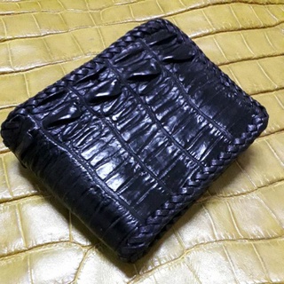 crocodile wallet black key  moto chain lacing