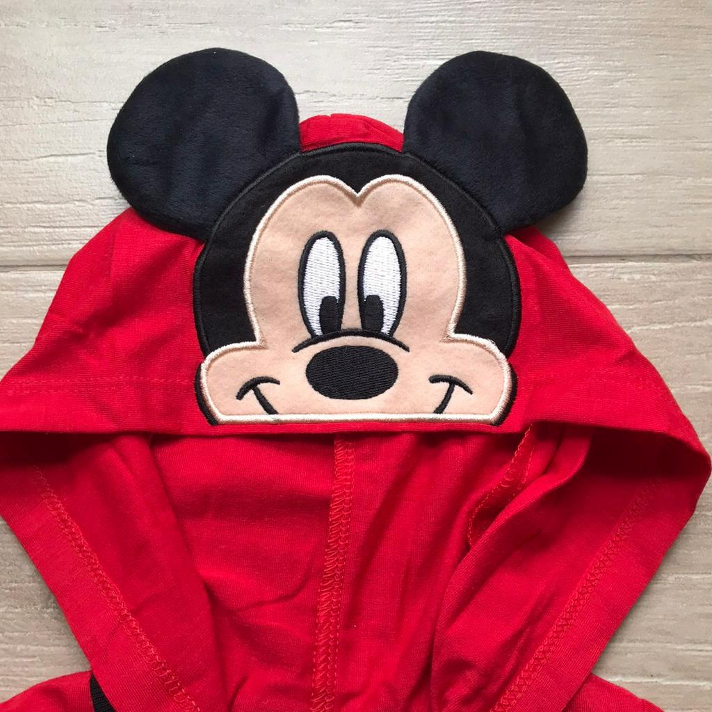 ชุดบอดี้สูท เด็กอ่อน งานลิขสิทธิ์ แท้ Disney Baby Mickey Mouse มิกกี้ เม้าส์ ผ้าคอตตอน มี 3 ไซส์ S M L รอบอก 19-22 นิ้ว