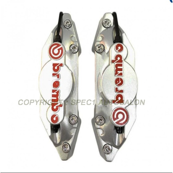 ครอบคาลิปเปอร์ บนดิสเบรคด้านหลัง สำหรับล้อแมคแต่งรถยนต์ทุกรุ่น สีเงิน (SILVER) ไซด์ S