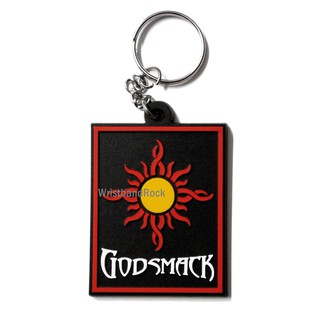 GODSMACK พวงกุญแจ ยาง พรีเมี่ยม กอดส์แมก อีโม ร็อค เมทัล  พร้อมส่ง GMK311