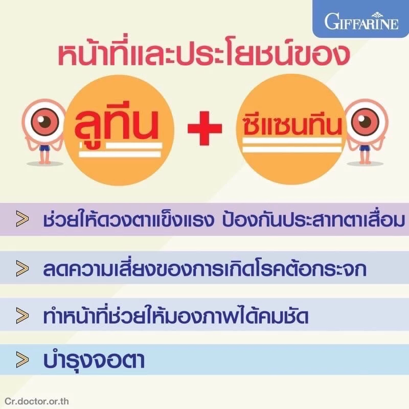 อาหารเสริมบำรุงสายตา แอลซีวิต วิตามินเอ ลูทีน ซีแซนทีน Lz vit plus A บำรุงสายตา thumbnail 9