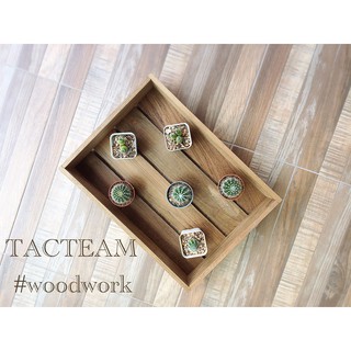 ถาดวางเอกสาร ชั้นเดียว ไม้สักแท้  ผลิตและจัดจำหน่ายโดย...  TACTEAM ‪‪#‎woodwork