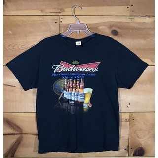 เสื้อยืด พิมพ์ลาย Budweiser Fruit of The Loom แฟชั่นสําหรับผู้ชาย