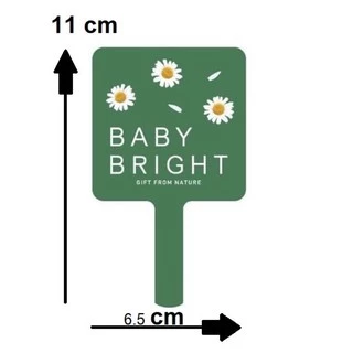 Baby Bright Make Up Mirror เบบี้ไบร์ท เมคอัพ มิลเรอร์ กระจกแต่งหน้า มีด้ามจับ 2 ขนาด 6.5 x 11 cm,12.05z21.07cm