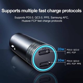 Joyroom JR-CL13 50W Dual Port(PD) Car Charger หัวขาร์จในรถยนต์ รองรับเทคโนโลยีชาร์จด่วนทุกรุ่น