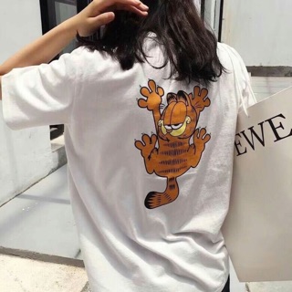 สกรีน GARFIELD หน้า+หลัง