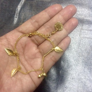 น่ารักมากๆ สร้อยข้อมือชุบทอง Flandre Club Chestnut bracelet charm