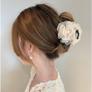 พร้อมส่ง Flower pearl clip กิ๊บหนีบผมดอกไม้ขนาดใหญ่ ประดับมุก กิ๊บติดผม กิ๊บผม ตัวหนีบผม หนีบผม ยางรัดผม กิ๊บเกาหลี