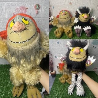 Vintage Wild Things Puppet หุ่นมือจากนิทานเด็กเรื่อง Where The Wild Things Are Maurice Sendak 1980 13"