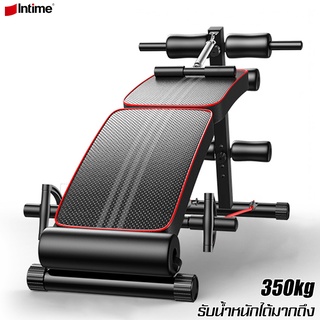 Intime เก้าอี้ซิทอัพ sit-up chair พับเก็บได้ ม้านั่งบริหารร่างกาย ปรับระดับได้ เบาะซิทอัพเล่นหน้าท้อง เบาะซิทอัพ