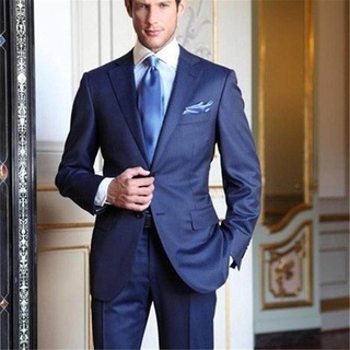 Null Custom Made Royal Blue เจ้าบ่าว Tuxedos Custom 2020งานแต่งงานอย่างเป็นทางการชายชุดเจ้าบ่าวธุรกิจ