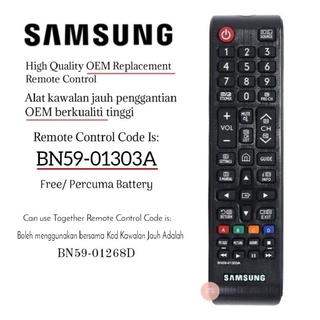 รีโมตคอนโทรล แบบเปลี่ยน สําหรับ Samsung Smart Led TV OEM BN59-01303A NU7090 BN59-01268D