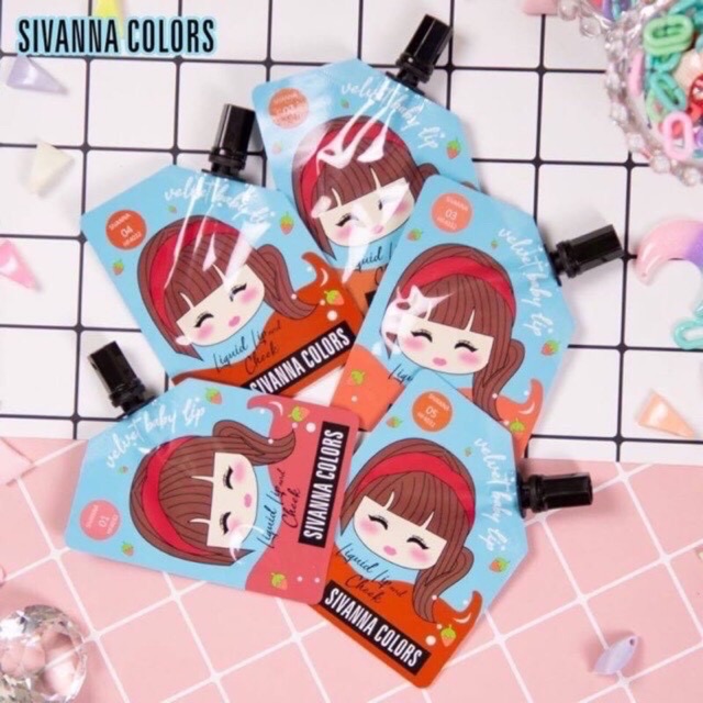 ลิปซอง sivanan แท้ !! สีแน่น ราคาดี HF:4032 VELVET BABY LIP