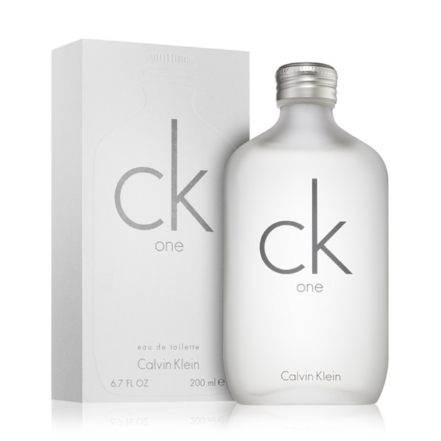 Calvin Klein CK ONE Eau De Toilette Spray 200ml (กล่องจริง) 200ml (กล่องจริง)