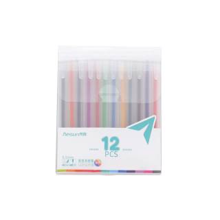 Infeel.Me 12 ชิ้น/แพ็ค 0.5 มม. ปากกาเจล ปากกาหลากสี สำหรับ โรงเรียน เครื่องใช้สำนักงาน เครื่องเขียน