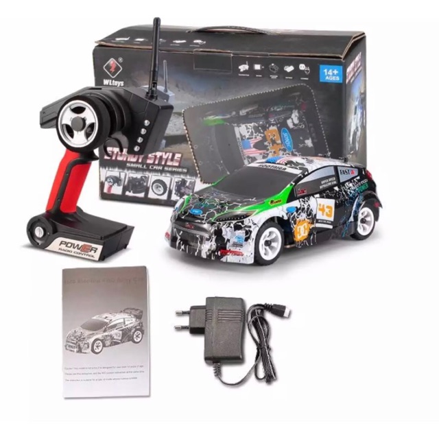รถบังคับวิทยุWLtoys K989 1:28  2.4GHz 4WD 30km/h  ระบบไฟฟ้าแบตเตอรี่ชาร์จอุปกรณ์พร้อมเล่น