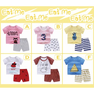 เสื้อผ้าเด็ก Eat Me ชุดเสื้อพร้อมกางเกง